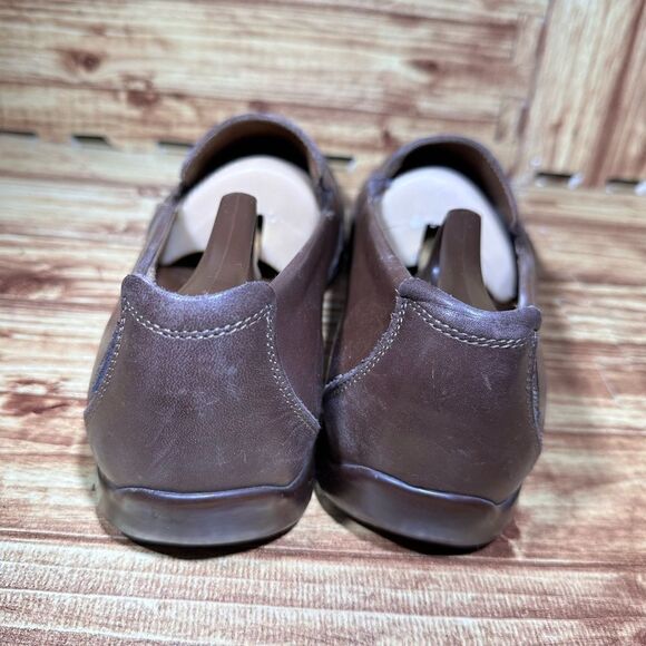 Mephisto Cool Air Men's 10.5 Loafers Brown Leather Slip On Casual Shoes - Picture 5 of 8